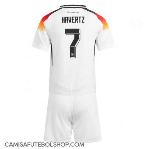 Camisa de time de futebol Alemanha Kai Havertz #7 Replicas 1º Equipamento Infantil Europeu 2024 Manga Curta (+ Calças curtas)